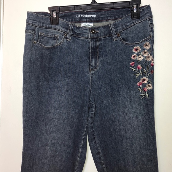 Liz Claiborne size 10 blue jeans - Picture 2 of 5